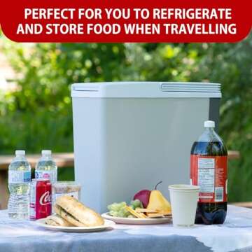 Koolatron 12V Electric Car Cooler/Warmer 17L (18 qt) - Portable Thermoelectric Fridge for Camping Travel Road Trips and Picnics - Lightweight Soft-Sided and Compact