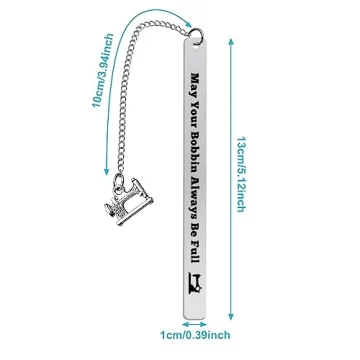 Funny Sewing Bookmark Gift for Crafters and Book Lovers