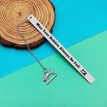 Funny Sewing Bookmark Gift for Crafters and Book Lovers