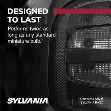 SYLVANIA 3157 Long Life Miniature Bulb, (Contains 2 Bulbs)