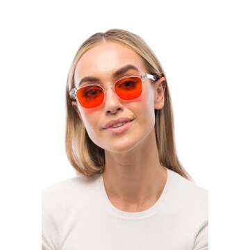 BON CHARGE Crystal Blue Light Blocking Glasses - Sleep Better