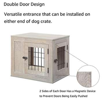 Stylish Unipaws Dog Crate for Small Pets - Elegant Design