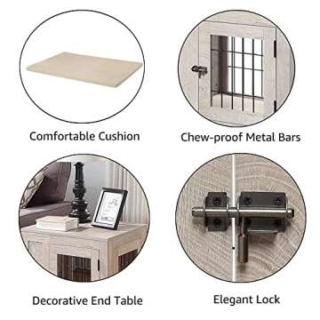 Stylish Unipaws Dog Crate for Small Pets - Elegant Design