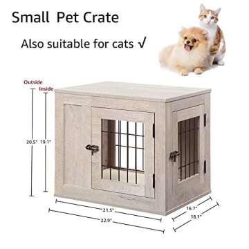 Stylish Unipaws Dog Crate for Small Pets - Elegant Design