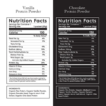 Truvani Vegan Pea Protein Powder Sample Pack | Organic Plant-Based Protein