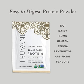 Truvani Vegan Pea Protein Powder Sample Pack | Organic Plant-Based Protein