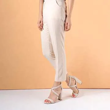 IDIFU Women's Chunky High Heel Sandal Strappy Open Toe Ankle Strap Dress Shoes for Women Bridesmaid Ladies in Wedding Bridal Evening Homecoming Prom (Nude Nubuck, 7.5 M US)