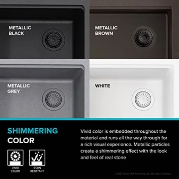 KRAUS Bellucci Undermount Workstation Sink in Metallic Black