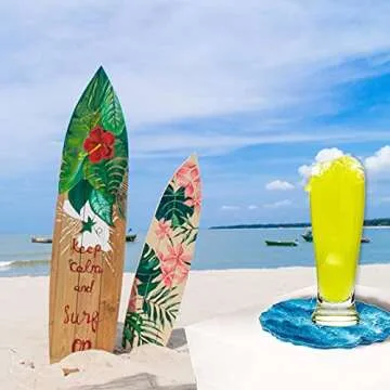 ingsi Resin Coaster Molds - 10 Pcs DIY Craft Set