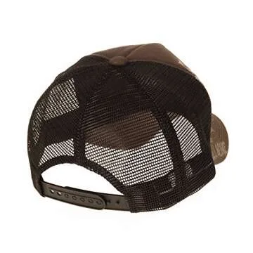 WITHMOONS Meshed Baseball Cap Skull Rhinestones Trucker Hat KR1751 (Brown)