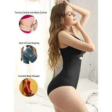 iloveSIA Women's High-Waisted Compression Thong Shapewear - 3-Pack for C-Section & Postpartum