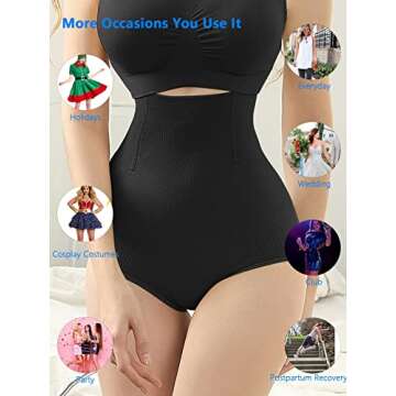 iloveSIA High-Waisted Compression Shapewear 3-Pack