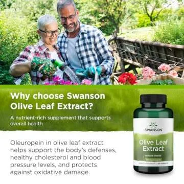 Swanson Olive Leaf Extract Capsules for Immune Support