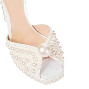 Elegant Goolita Pearl Platform Heels for Weddings & Events