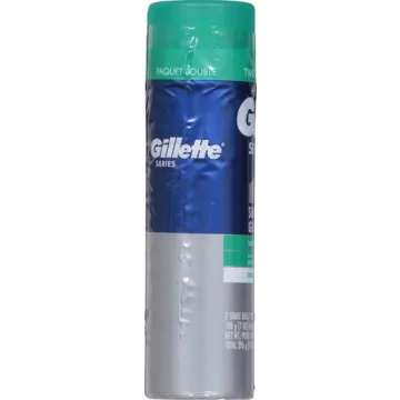 Gillette 3X Action Sensitive Shave Gel Twin Pack