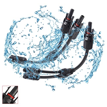 Vemote Waterproof Solar Panel Y Branch Cable 10AWG