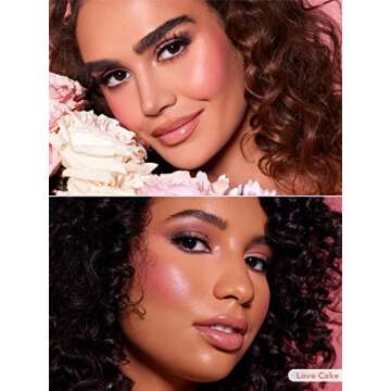 SHEGLAM Color Bloom Dayglow Liquid Blush Makeup for Cheeks Shimmer Finish - Love Cake