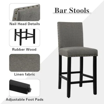 Stylish DAGONHIL 24" Bar Stools Set of 4 for Any Occasion