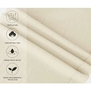 PASLTER Men's Casual Linen Pants for Summer Comfort