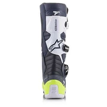 Alpinestars Tech 7 Boots Black/Silver/White/Gold Sz 13