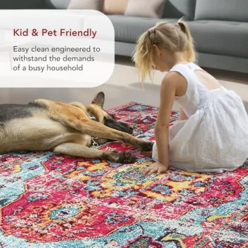 Durable nuLOOM Corbett Vintage Bohemian Rug 3x5 Multi