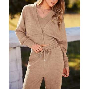 BTFBM Women's 3 Piece Tracksuits - Stylish & Comfy Loungewear