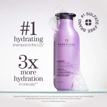 Pureology. Hydrate Moisturizing Shampoo | For Medium to Thick Dry, Color Treated Hair | Sulfate-Free...