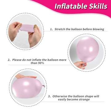 FEYG Cowgirl Balloons - 12 Inch Party Decorations in Hot Pink & White