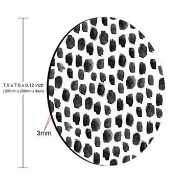 Smooffly Cute Polka Dot Mouse Pad for Office Decor