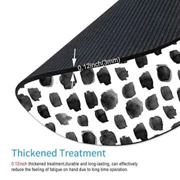 Smooffly Cute Polka Dot Mouse Pad for Office Decor