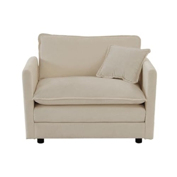 KIVENJAJA Oversized Chenille Sofa Chair for Comfort