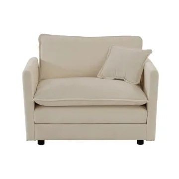 KIVENJAJA Oversized Chenille Sofa Chair for Comfort