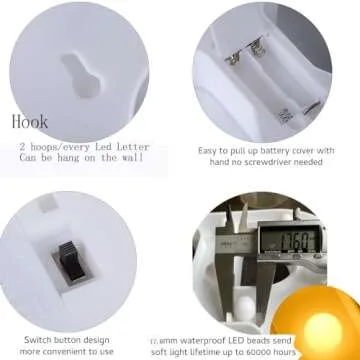 LED Light Up Letter, Valentine Gift - Light Up Marry Me Sign with Warm White LEDs - Proposal Sign, Will You Marry Me Sign, Wedding Sign, Engagement Sign, Romantic Proposal