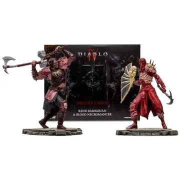 McFarlane Toys - Diablo IV Rend Barbarian and Blood Necromancer 2pk Gold Label 1:12 Scale Posed Figu...