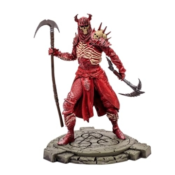 McFarlane Toys - Diablo IV Rend Barbarian and Blood Necromancer 2pk Gold Label 1:12 Scale Posed Figures, Gold Label, Amazon Exclusive