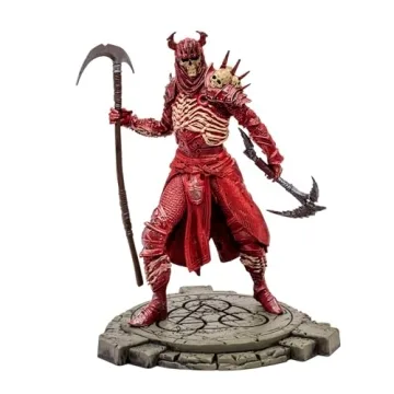 McFarlane Toys - Diablo IV Rend Barbarian and Blood Necromancer 2pk Gold Label 1:12 Scale Posed Figures, Gold Label, Amazon Exclusive