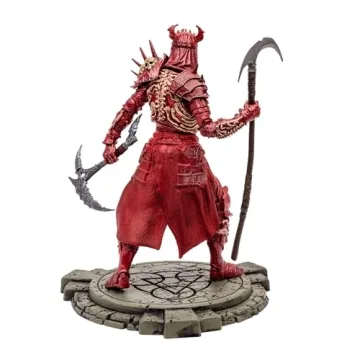 McFarlane Toys - Diablo IV Rend Barbarian and Blood Necromancer 2pk Gold Label 1:12 Scale Posed Figures, Gold Label, Amazon Exclusive