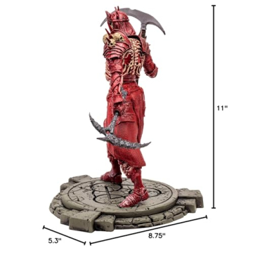 McFarlane Toys - Diablo IV Rend Barbarian and Blood Necromancer 2pk Gold Label 1:12 Scale Posed Figures, Gold Label, Amazon Exclusive
