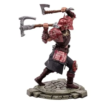 McFarlane Toys - Diablo IV Rend Barbarian and Blood Necromancer 2pk Gold Label 1:12 Scale Posed Figures, Gold Label, Amazon Exclusive
