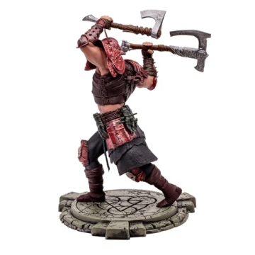 McFarlane Toys - Diablo IV Rend Barbarian and Blood Necromancer 2pk Gold Label 1:12 Scale Posed Figures, Gold Label, Amazon Exclusive