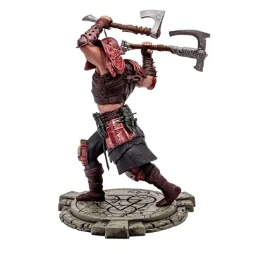 McFarlane Toys - Diablo IV Rend Barbarian and Blood Necromancer 2pk Gold Label 1:12 Scale Posed Figures, Gold Label, Amazon Exclusive