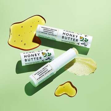 Farmacy Beeswax Lip Balm - Honey Butter Moisturizing Lip Care + Chapped Lip Treatment - Enriched with Cupuaçu + Cocoa Butters, Proprietary Honey Blend and Vitamin E to Nourish, Soften + Heal (3.4g)