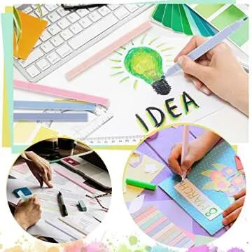 12 Pcs Bible Highlighters and Pens No Bleed Aesthetic Highlighters with Chisel Tip Pastel Markers Multicolor Aesthetic Pens Kawaii Stationary for School Office Journal Supplies (Fresh)