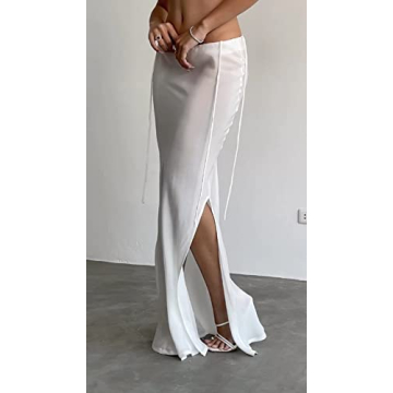 Chic Women 2 Piece Long Skirt Set for Summer Wear