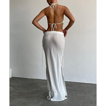 Chic Women 2 Piece Long Skirt Set for Summer Wear