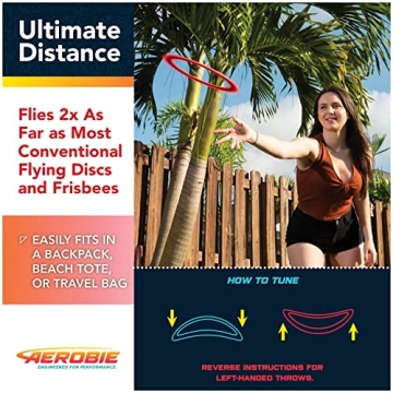 Aerobie Sprint Ring - Ultimate 10-Inch Flying Disc for Outdoor Fun