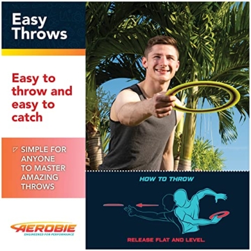 Aerobie Sprint Ring - Ultimate 10-Inch Flying Disc for Outdoor Fun