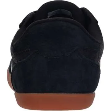 WHITIN Fashion Minimalist Barefoot Shoes for Women Wide Toe Box Minimus Zero Drop Sole Sneakers Size 8 8W Workout Lace Up Black Gum 39