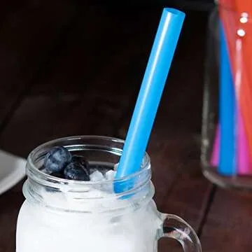 100 Extra Large Bubble Tea Smoothie Straws - Eco-Friendly