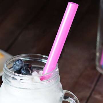 100 Extra Large Bubble Tea Smoothie Straws - Eco-Friendly